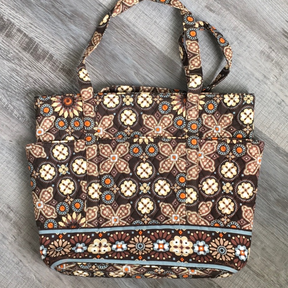 Vera Bradley Brown Canyon Villager Tote Bag - Picture 3 of 7